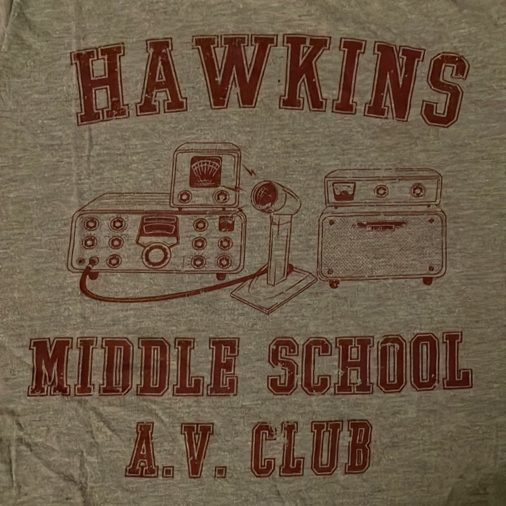 Soft Stranger things AV Club Hawkins Tee Shirt
